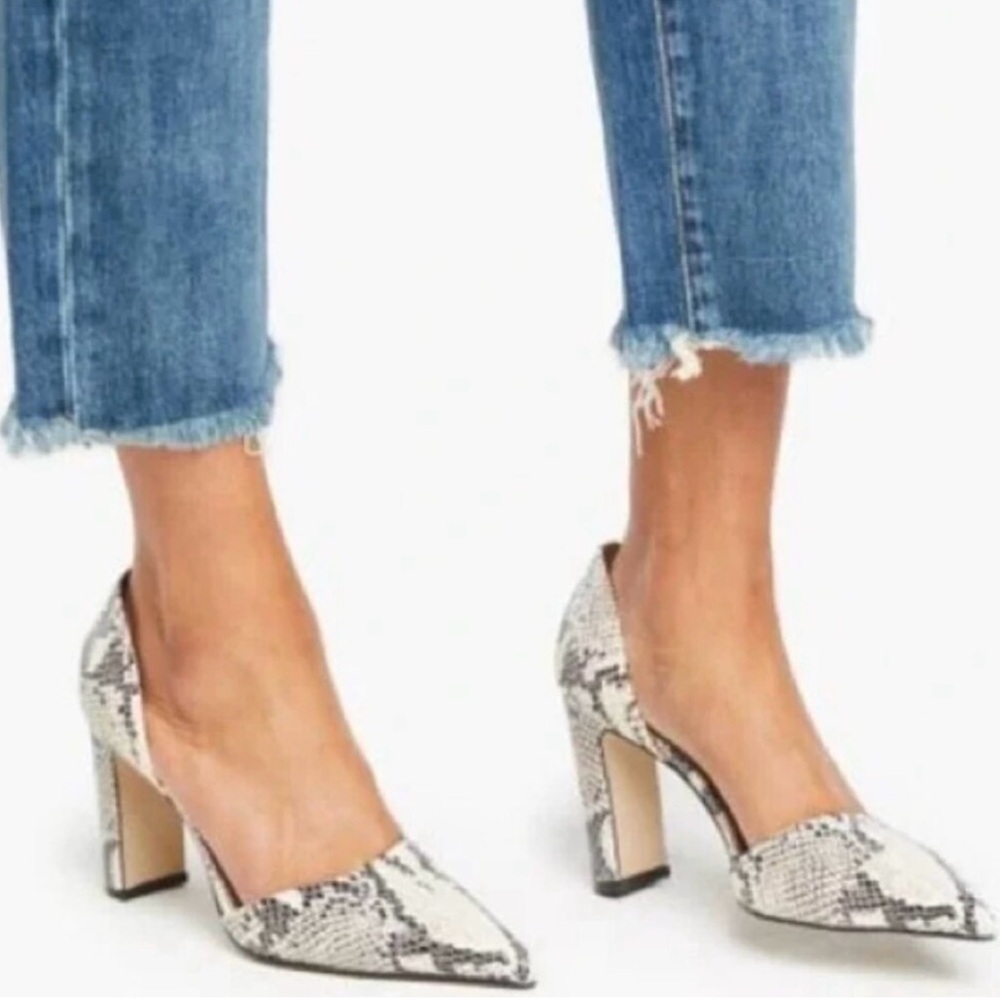 Able Snakeskin Heels
